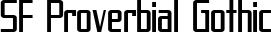 SF Proverbial Gothic font