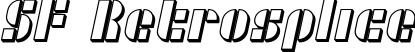 SF Retrosplice font