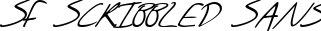 SF Scribbled Sans font