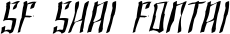 SF Shai Fontai font