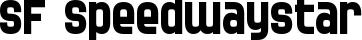 SF Speedwaystar font