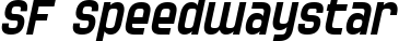 SF Speedwaystar font