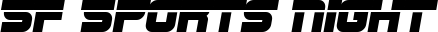 SF Sports Night font