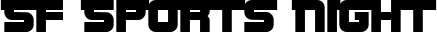 SF Sports Night font