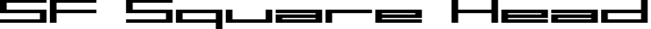 SF Square Head font