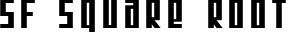 SF Square Root font