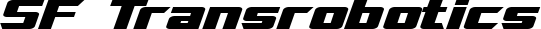 SF Transrobotics font