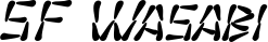 SF Wasabi font