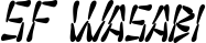 SF Wasabi font