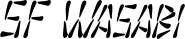 SF Wasabi font