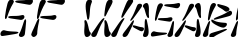 SF Wasabi font