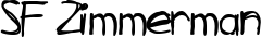 SF Zimmerman font