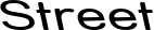 Street font