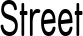 Street font