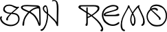 San Remo font