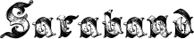 Saraband font