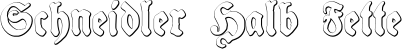Schneidler Halb Fette font