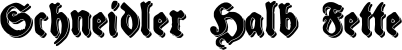 Schneidler Halb Fette font