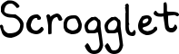 Scrogglet font