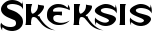 Skeksis font