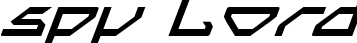 Spy Lord font
