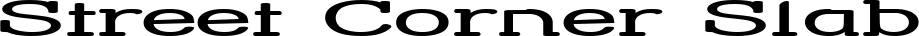 Street Corner Slab font