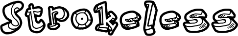 Strokeless font