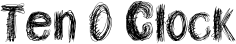 Ten O Clock font