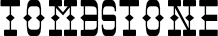 Tombstone font