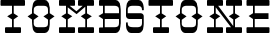 Tombstone font