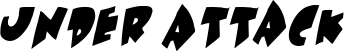 Under Attack font