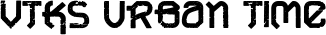 VTKS Urban Time font