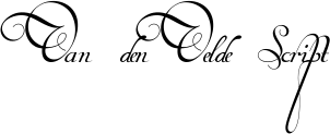 Van den Velde Script font