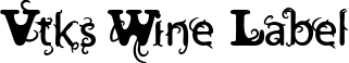 Vtks Wine Label font