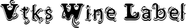 Vtks Wine Label font