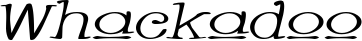 Whackadoo font