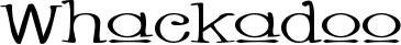 Whackadoo font