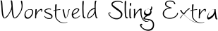 Worstveld Sling Extra font