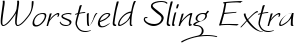 Worstveld Sling Extra font
