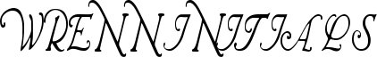 WRENN INITIALS font