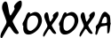 Xoxoxa font