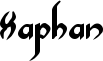 Xaphan font