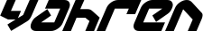 Yahren font