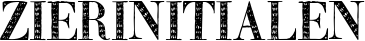Zierinitialen font