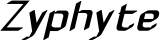 Zyphyte font