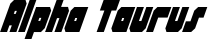 Alpha Taurus font