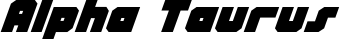 Alpha Taurus font