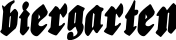 Biergarten font