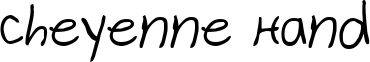 Cheyenne Hand font