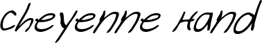 Cheyenne Hand font